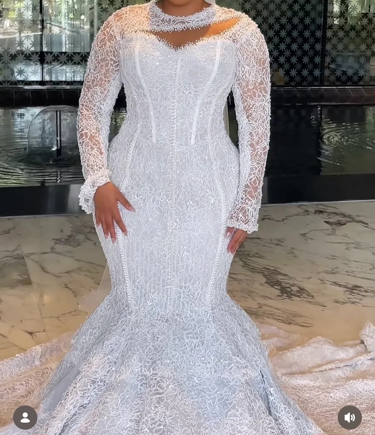 White Lace Mermaid Dress, photo 1 of 3