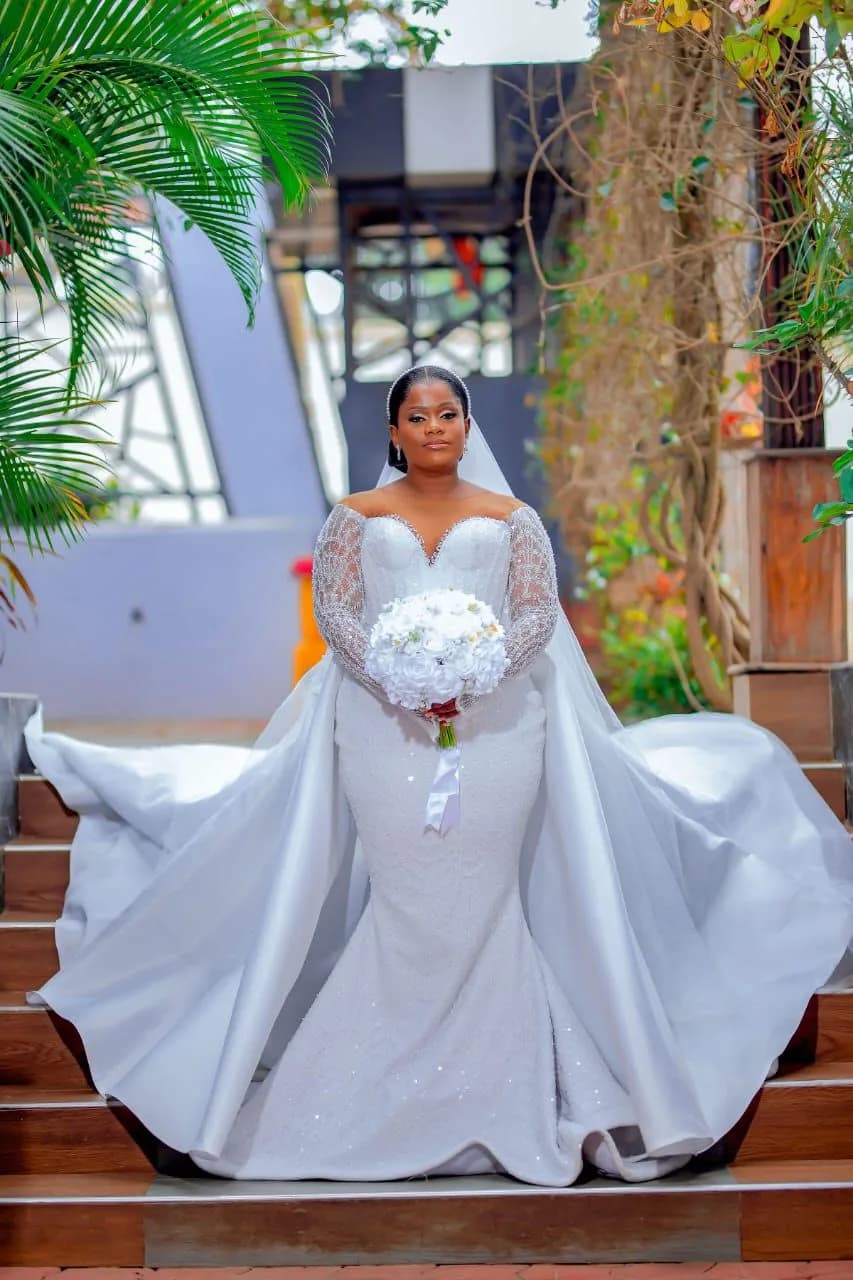 Lace Sleeve Bridal Gown
