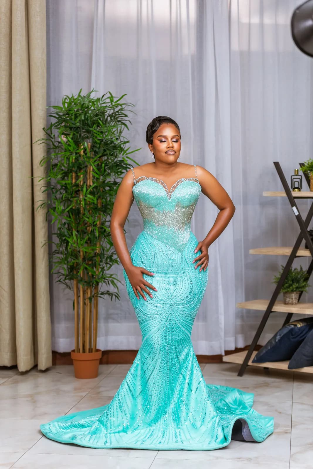 Beaded Sweetheart Dress