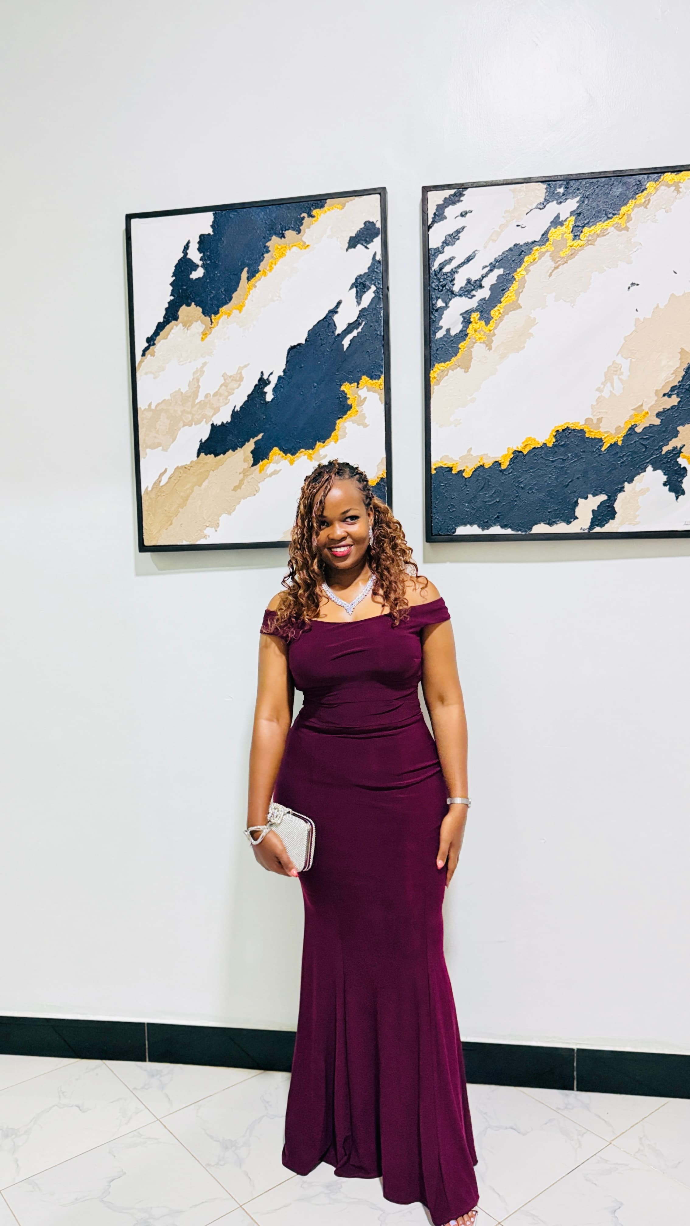 Plum Ruched Off Shoulder
