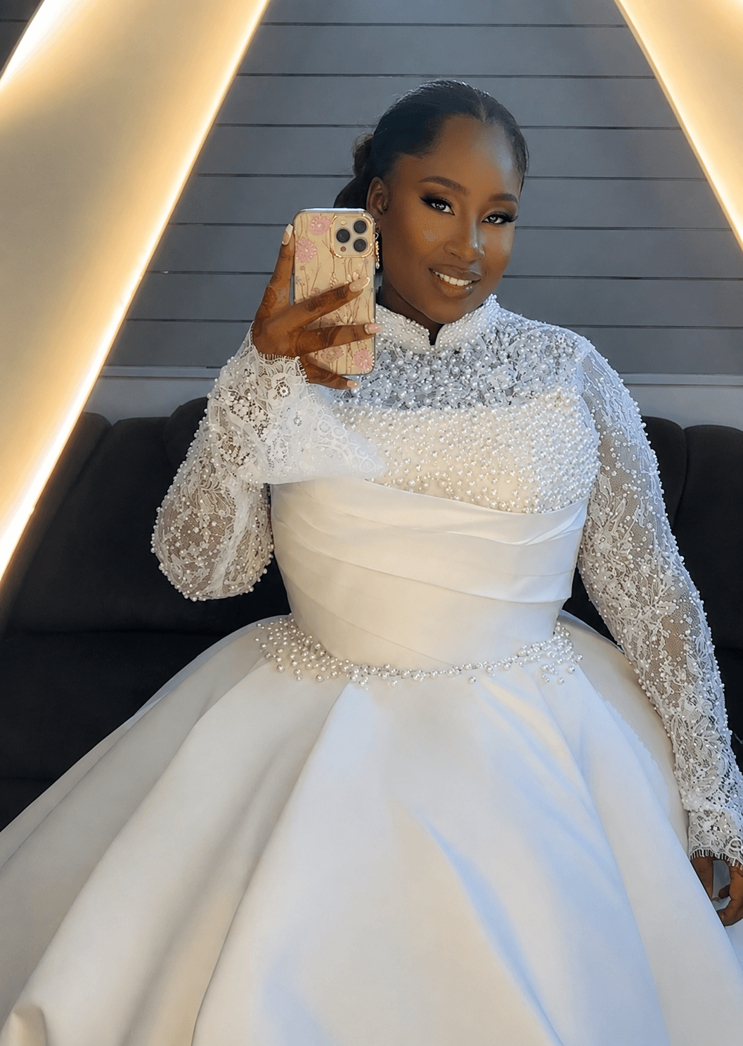 Pearl Beaded Ball Gown, photo 1 of 2