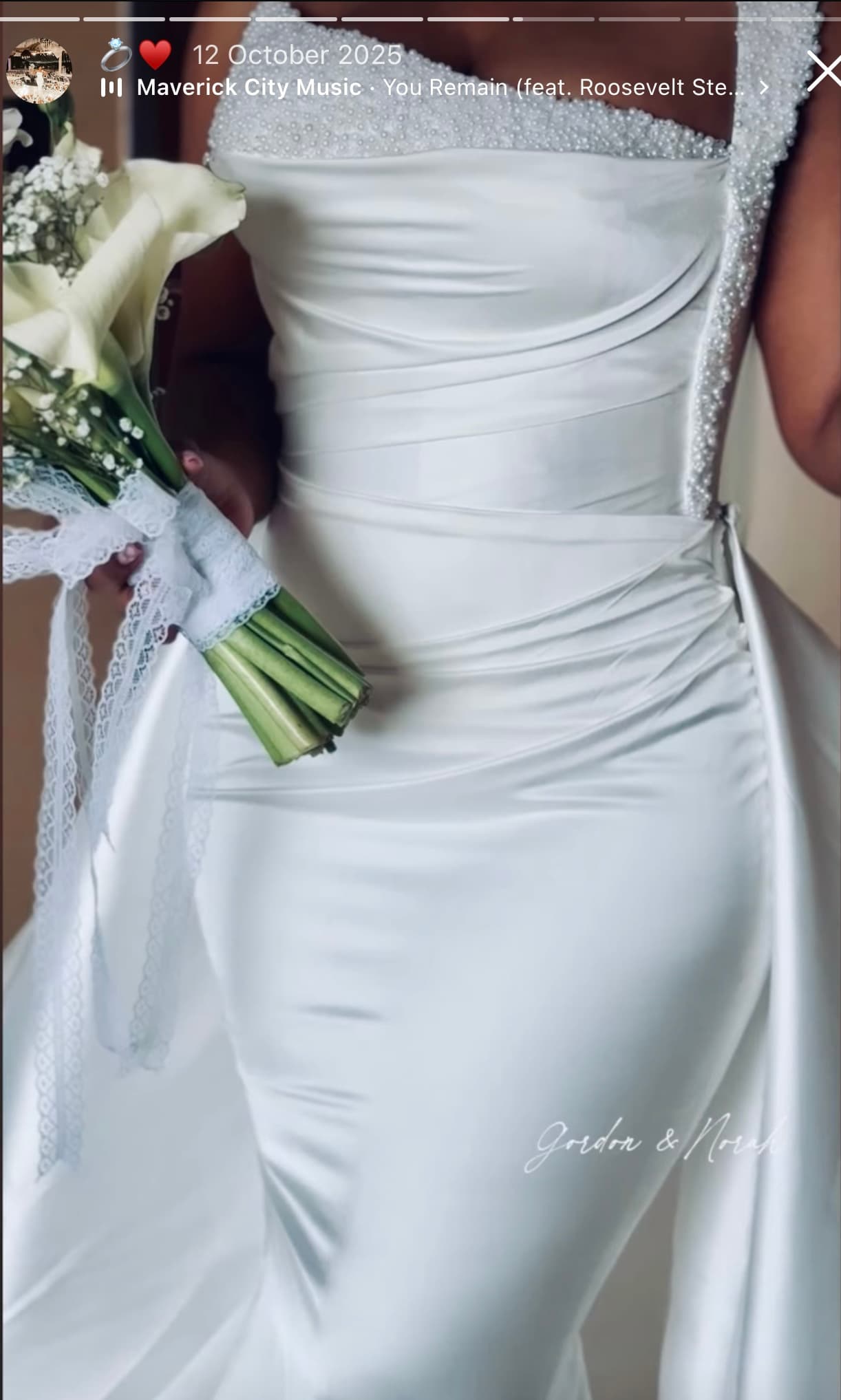 Beaded Draped Bodice Dress, photo 1 of 4